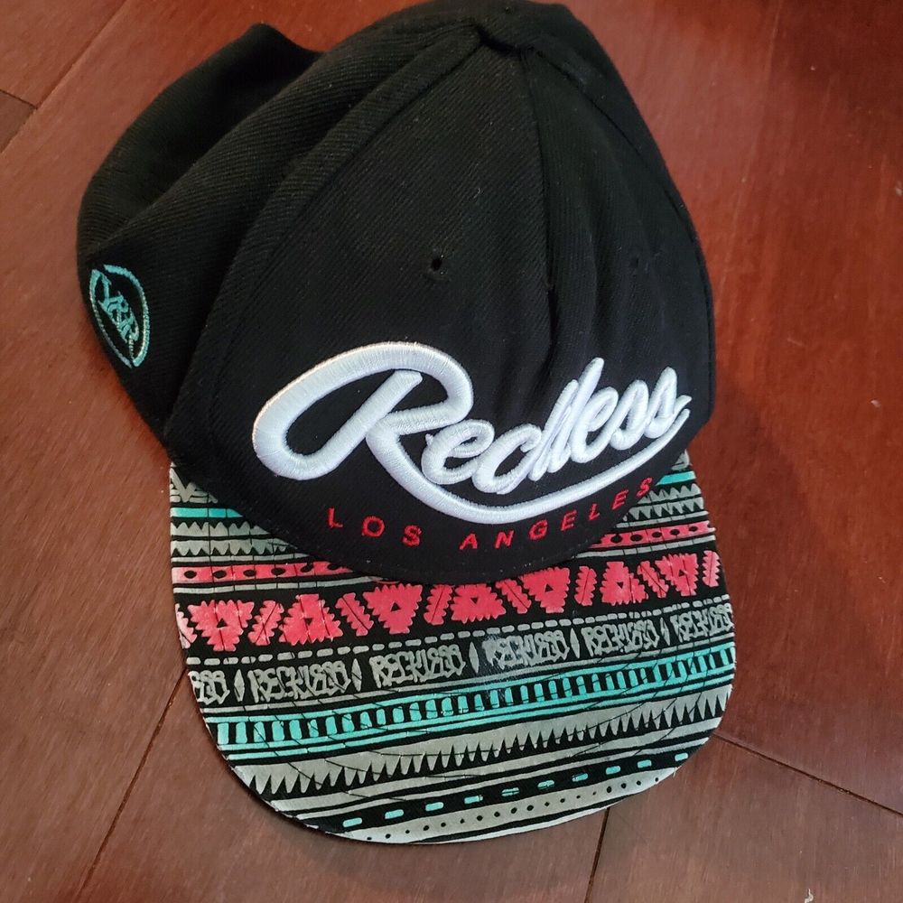 Young & Reckless Los Angeles Baseball Cap One Size Hat Black White RN 101372